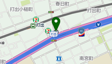 芦屋警察署打出交番の地図画像