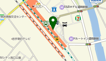 盛岡西警察署盛岡駅前交番の地図画像