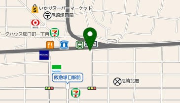 尼崎北警察署阪急塚口駅前交番の地図画像