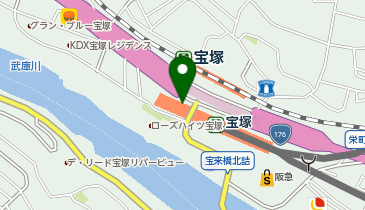 宝塚警察署宝塚駅前交番の地図画像