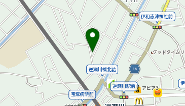 宝塚警察署逆瀬川交番の地図画像