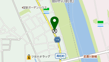 宝塚警察署武庫川交番の地図画像