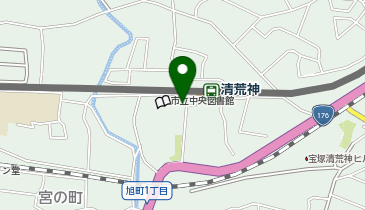 宝塚警察署清荒神交番の地図画像