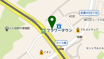 三田警察署フラワータウン交番の地図画像