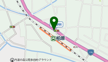 丹波警察署柏原駅前交番の地図画像