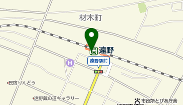 遠野警察署遠野駅前交番の地図画像