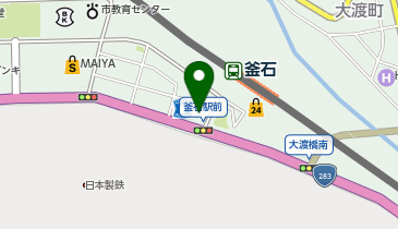 釜石警察署釜石駅前交番の地図画像