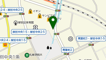 厚別警察署新札幌交番の地図画像