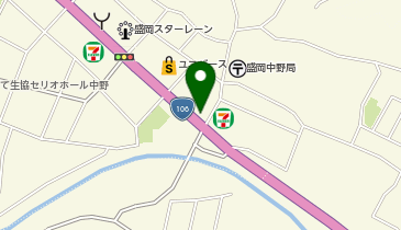 盛岡東警察署中野駐在所の地図画像