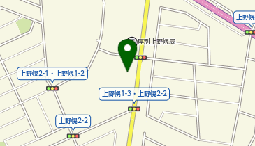 厚別警察署上野幌交番の地図画像