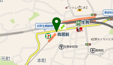 生駒警察署近鉄生駒駅前交番の地図画像