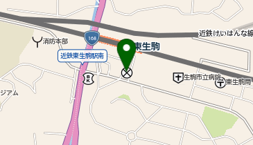 生駒警察署東生駒交番の地図画像