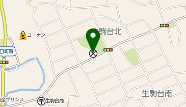 生駒警察署生駒台交番の地図画像