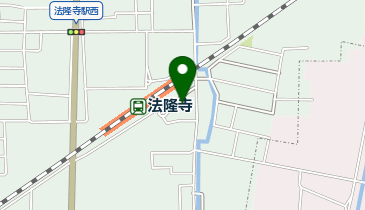 西和警察署法隆寺駅前交番の地図画像