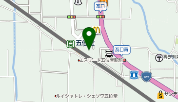 香芝警察署五位堂交番の地図画像