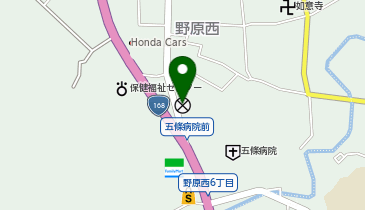 五條警察署野原駐在所の地図画像