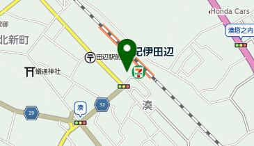 田辺警察署田辺駅前交番の地図画像