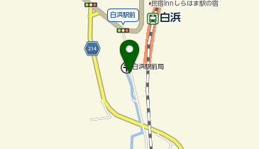 白浜警察署白浜駅前駐在所の地図画像