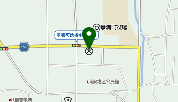 琴浦大山警察署浦安駐在所の地図画像