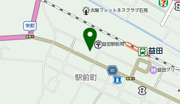 益田警察署益田駅前交番の地図画像