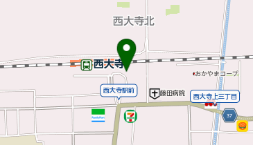 岡山東警察署西大寺駅前交番の地図画像