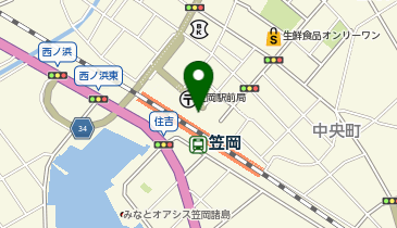 笠岡警察署笠岡駅前交番の地図画像