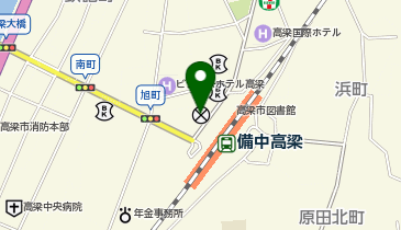 高梁警察署高梁駅前交番の地図画像