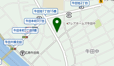 広島東警察署牛田交番の地図画像