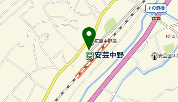 海田警察署中野交番の地図画像