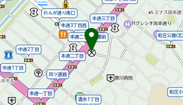 呉警察署本通二丁目交番の地図画像