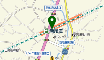 尾道警察署栗原交番の地図画像