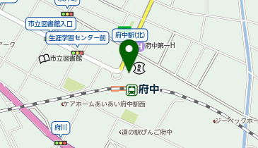 府中警察署駅前交番の地図画像