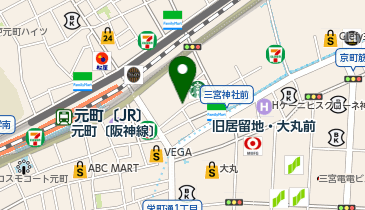 フレッシュネスバーガー 三宮3丁目店の地図画像