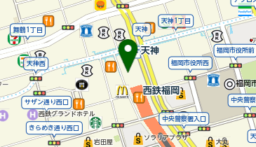 ミスタードーナツ 福岡天神ショップの地図画像