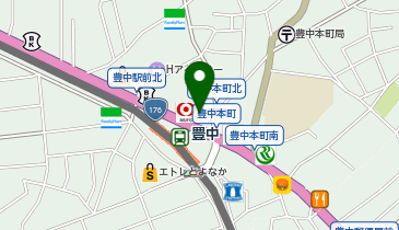 ミスタードーナツ 豊中駅前ショップの地図画像
