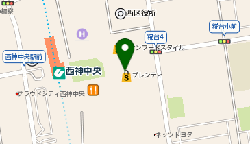 ミスタードーナツ 西神中央ショップの地図画像