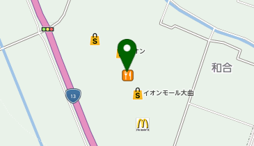 ミスタードーナツ 大曲ショップの地図画像