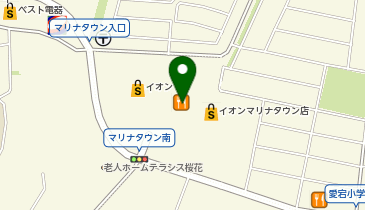 ミスタードーナツ イオンマリナタウンショップの地図画像