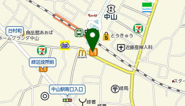 ミスタードーナツ 中山ショップの地図画像