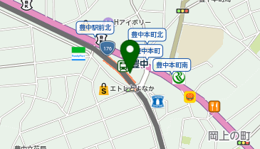 ミスタードーナツ 阪急豊中ショップの地図画像