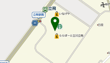 ミスタードーナツ ららぽーと立川立飛ショップの地図画像