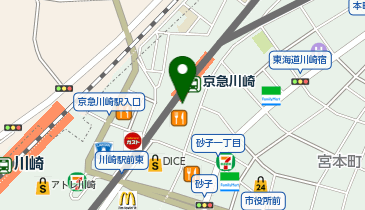 ミスタードーナツ 京急川崎ショップの地図画像