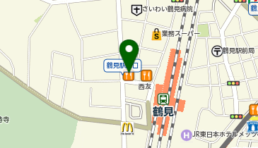 ミスタードーナツ 鶴見駅前ショップの地図画像