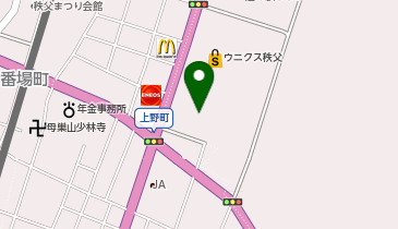 ミスタードーナツ ウニクス秩父ショップの地図画像