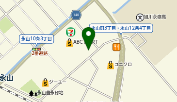 ミスタードーナツ 旭川永山パワーズショップの地図画像
