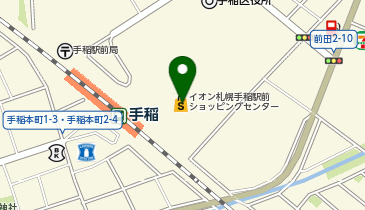 ミスタードーナツ イオン札幌手稲ショップの地図画像