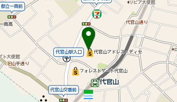 ミスタードーナツ 代官山ショップの地図画像