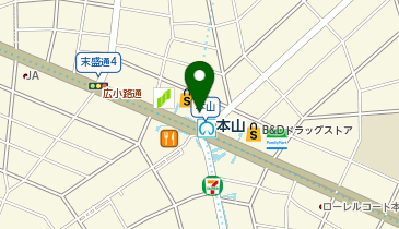 ケンタッキーフライドチキン 本山店の地図画像