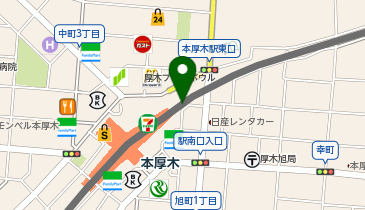 ケンタッキーフライドチキン 本厚木ミロードイースト店の地図画像