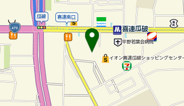 ケンタッキーフライドチキン イオン喜連瓜破店の地図画像